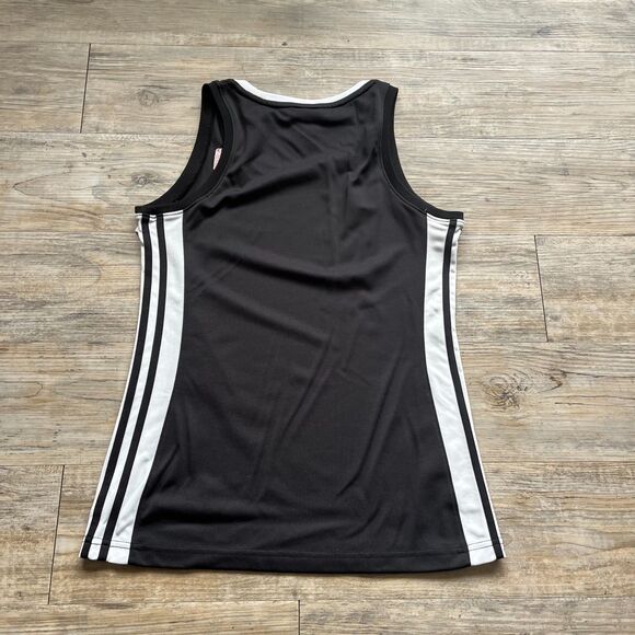 NBA Sacramento Kings Jersey Medium Tank Adidas Black White Stripe Blank NBA4Her - Picture 2 of 7